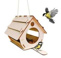 Casa De Comedero De Pájaros De Madera, Caja De Nido Colgante ...