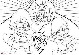 Ryan toy coloring pages is a cartoon app for kids ! Pin On New