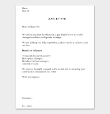 You indicate this simply by typing enclosures below the closing. How To Write A Claim Letter Examples And Templates