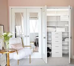 Weight room doors lead out to the practice fields. Mirrored Closet Doors Design Ideas