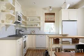 While you might be attracted to pick small tiles because you have a small kitchen, you should get big floor tiles. Trendy Display 50 Kitchen Islands With Open Shelving