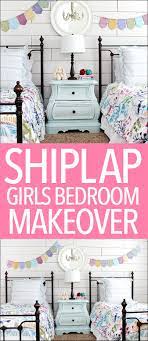 Girl Cottage Bedroom With Shiplap Walls And Painted Furniture Girls Bedroom Makeover Affordable Bedroom Makeover Diy Girls Bedroom