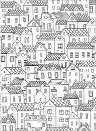 Posted in buildings coloring page. Cityscape Coloring Page Vida Simples Cidade Dos Sonhos Coloring Pages Ink Doodles Coloring Book Pages