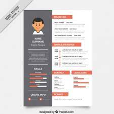 Web design >> graphics designer / animation fresher graphic designer resume sample. Free Vector Resume Graphic Designer Template