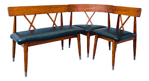 As you shop, you will see prices in your selected currency. Mid Century Dining Bench Corner Banquette Chairs 3 Pieces Chairish