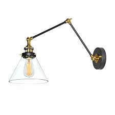 Lnc Plug In Wall Lamp Adjustable Wall Sconces Clear Glass Sconces Wall Lighting Walmart Com