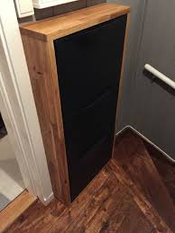 Oak On Trones Shoe Boxes Ikea Hackers Ikea Oak Furniture Trones Ikea Hack