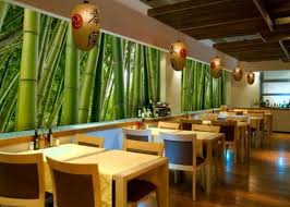 The best bamboo slats and bamboo fences. Small Restaurant Interior Design Ideas With Bamboo Wall Murals Small Restaurant Design Restaurant Interior Restaurant Interior Design