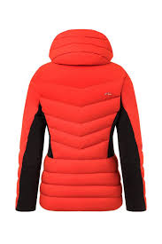 Ski Jacket Kjus Women Duana Jacket Fiery Red Black