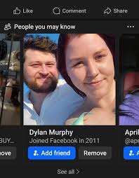 He doesn't look like a Murphy.... Like Comment Share 0 Peopleyoumayknow  People you may know BUY... Dylan Murphy Joined Facebook in 2011 ove + Add  friend Apri @ap Remove See all