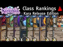 With the debut of hearthstone's rise of shadows expansion and the set rotation into the year of the dragon. Class Tier List August 2016 Standard Karazhan Hearthstone Meta Report Top Decks Youtube