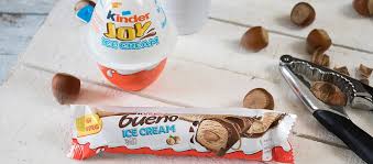 Kinder and unilever have come together to combine the unique taste of kinder bueno into two new hazelnut and creamy ice creams, for a little moment of pleasure with a lot of taste. Kinder Bueno Ice Cream Bar Und Kinder Joy Ice Cream