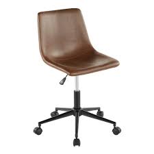 This office chair is upholstered in your choice of color perfectly accented with button tufting. Duke Industrial Task Chair Faux Leather Lumisource Target