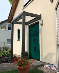 Ein Alu Hausturvordach Der Marke Rexovita 1 5m X 1m In Anthrazit Mit Plexiglas Xt Als Dacheindeckung Mit Diesem Robusten Haustur Hausturvordach Dach Vordach