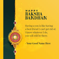 Actor shah rukh khan's daughter suhana khan celebrated raksha bandhan on sunday and shared pictures with her brothers aryan khan and abram khan on instagram. Write Name On Happy Raksha Bandhan Photo