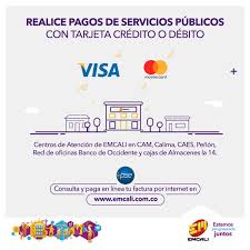 Consultar, descargar, imprimir pagar factura de emcali por internet en linea pse 2020 empresa municipales de cali, conocida también como emcali es una compañía. Emcali Twitterren Realiza El Pago De Tus Servicios Publicos Con Tarjetas Debito O Credito En Estos Puntos De La Ciudad Estamosprogresandojuntos Https T Co Najaj0hoqi