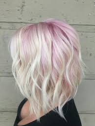 Pastel Pink And Blonde Choppy Bob Light Pink Hair Hair Styles Hair Color Pink