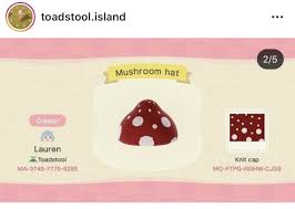Pin By Alaina On Acnh In 2020 Mushroom Hat Animal Crossing Knit Cap