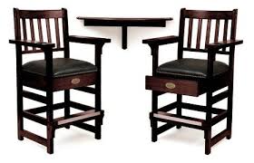 Spencer Marston Half Moon Deluxe Plus Table And 2 Chair Set Pool Table Chairs Modern Pool Table Farmhouse Table Chairs