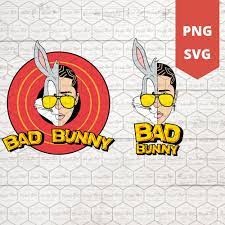 Bugs Bad Bunny Svg Png Etsy In 2021 Bunny Svg Bunny Drawing Bunny Birthday Theme