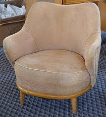 1940s cool style solid mahogany pair heywood wakefield split back armless chairs $884.00 elephant hide gray eames herman miller molded fiberglass dax arm shell chair h b Realized Price 190 In 3 2013 Estimated Price 200 400 Heywood Wakefield Tub Chair Circa 1950 Model 345c Maple F Chair Tub Chair Heywood Wakefield