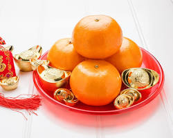 Image of Oranges as a symbol of wealth and good fortune