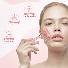 Amazon.com: Lekeemy Rodillo facial de cuarzo rosa, rodillo de jade para  cara, ojos, mejillas, frente, cuello, herramienta para el cuidado de la  piel, reduce arrugas, hinchazón, patas de gallo pliegues : Todo