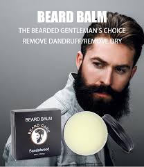 HOARBOEG Baume à Barbe en Bois de Santal après-Rasage Hydratant Nourrissant  Crème Réparatrice Coiffante Baume à Barbe 50ml Vente en Liquidation