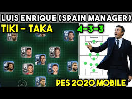 Luis Enrique Pes 2020 Mobile Formation Guide Tactics How To Play Luis Enrique Youtube