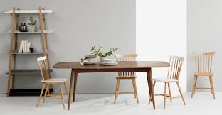 deauville table a manger extensible pour 6 a 8 personnes chene fonce teinte made com dining table dining chairs ercol dining table
