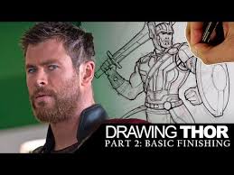 How To Draw Thor Part 2 Of 3 Basic Inking Thor Video Downloader App Drawings