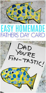 For the fathers who make an impact on others, it's important to show them how appreciated they are. Fathers Day Cards Kids Can Make Finger Painting Fish Homemade Fathers Day Card Fathers Day Art Fathers Day Crafts