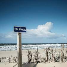 Genießen sie einen tag am strand an der buhne 16. Nude Beach Sign By Symbiont