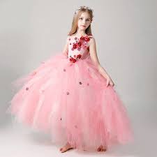 Summer Girl Dress Costumes Princess Dress Children S Wedding Dress Tutu Little Host Piano Performance Costume Flower Girl Dress