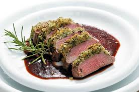 Lammruckenfilet An Rosmarinjus Rezept Lammrezepte Lammfilet Lammlachse Rezept