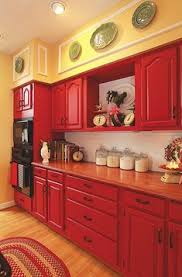 30+ red kitchen cabinets! ideas red