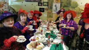 Teatime With The Red Hatters Tea Party Decorations Tea Party Red Hat Ladies