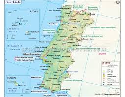 Portugal Country Map Portugal Map Portugal Country Portugal Travel
