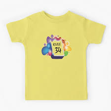 Rule 34 Kids T-Shirt for Sale by jeffer-lizzett | Redbubble