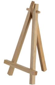Wood Easel For Countertop Use Standard Tripod Design 3 5 X 6 5 Natural Wood Easel Wooden Easel Diy Easel