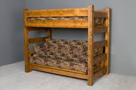 Choose finishes, heights and entrances, then add. Barnwood Twin Futon Bunk Bed Viking Log Furniture