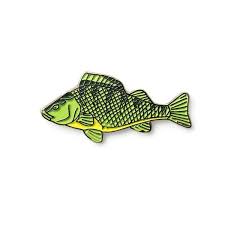 Perch Fish Fishing Lapel Badge Hat Enamel Pin Enamelpinz Enamel Pins Perch Fishing Enamel Lapel Pin