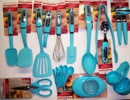 Kitchenaid Turquoise Blue Choice Of Different Kitchen Cooking Utensils Kitchen Cooking Utensils Teal Kitchen Utensils Teal Kitchen Decor