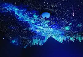 If you got this one you will not need a ceiling. This 4 Year Old S Glow In The Dark Bedroom Ceiling Is Otherworldly Hellogiggles