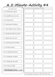 A 5 Minute Activity 4 English Activities Teaching English Teaching