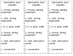 Persuasive Checklist Pdf Persuasive Writing 6th Grade Writing Prompts Persuasive Writing Examples