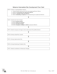 Fillable Online Behavior Intervention Plan Development Flow