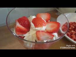Cuisine Tunisienne Fraise A La Creme Chantilly Youtube
