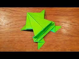 How To Make A Paper Jumping Frog Fun Easy Origami Youtube Origami Easy Origami Frog Jumping Frog Origami