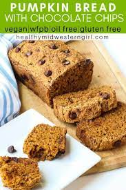 Vegan Pumpkin Bread With Chocolate Chips Recipe Vegan Pumpkin Vegan Pumpkin Bread Pumpkin Chocolate Chip Bread